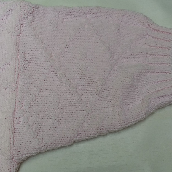 Pink Short Sleeve Sweater - Picture 5 of 8